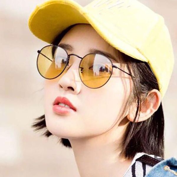 

ls john sunglasses women/men brand designer glasses lady round luxury retro sun glasses vintage mirror oculos de sol gafas vuyyy