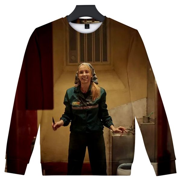 

killing eve bbcamerica tv series leisure hedging o-neck kakarot sweatshirts men fashion long sleeve sweatshirt luxury harajuku, Black