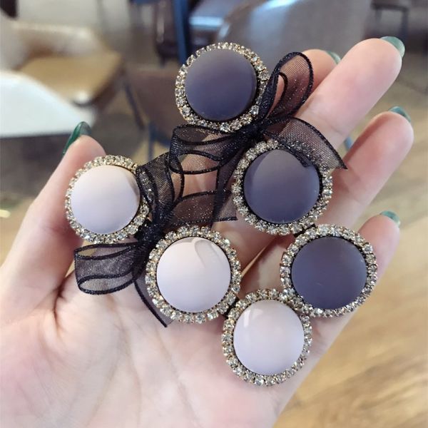 

korea diamond colorful ball bow steel hairgrips hair accessories rim hair clips for girls hairpin barrettes
