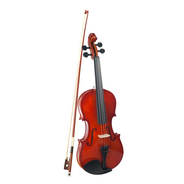 

acoustic violin 4/4 size with carrying case and bow, beginner pack, red brown