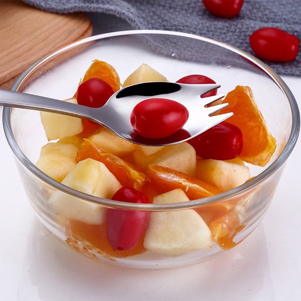 

colorful spoon fork handle fruit fork flatware coffee drinking tools kitchen gad