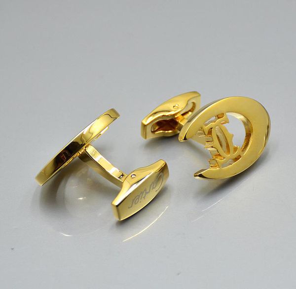 

unique design frenchy man cufflinks for men shirt cufflink with cartler branding copper cuff buttons as groomsman wear jewelry cuff links, Silver