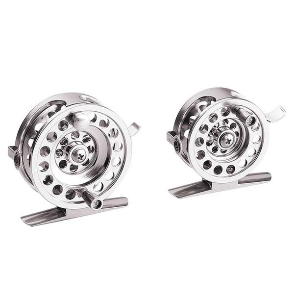 

metal ice fishing wheel front wheel brake right hand fishing line supplies outdoor