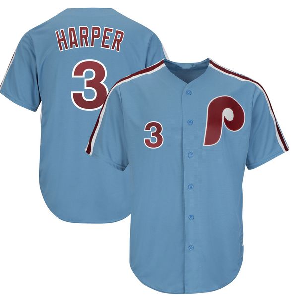 

Philadelphia jersey Phillies Mens 3 Bryce Harper Jersey Red stripe Mesh Retro 150 Patch Baseball Jersey Stitched Jerseys