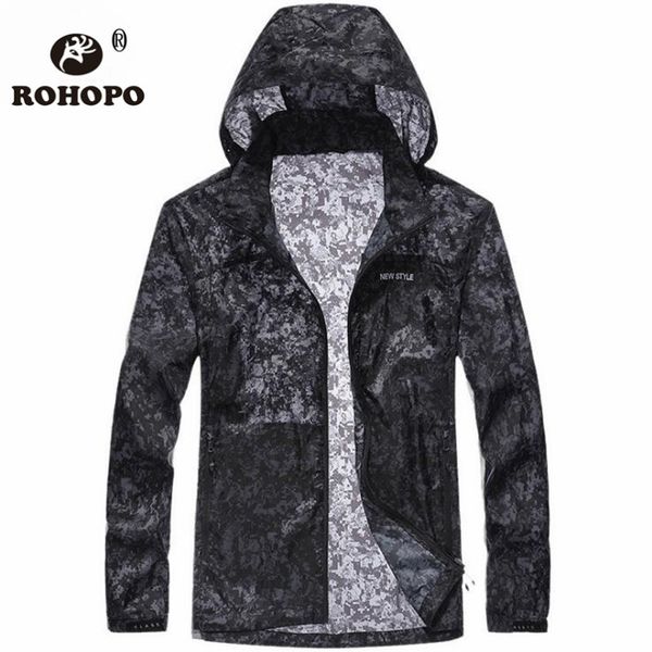 

camouflage sunscreen windbreaker fashion brand design summer 2019 out door travel wind breaker outwear jackets male, Black;brown