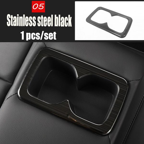 

stainless steel for sentra 2020 car rear water cup frame decoration cover trim sticker car styling accessories 1pcs