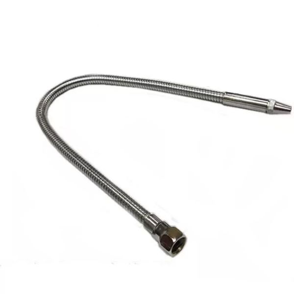 

1/4" 3/8" 1/2" female/male thread flexible metal water oil coolant pipe with switch,,lathe cooling hose,ss flexible round noz