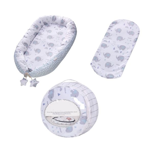 

портативный детский шезлонг детская люлька гнездо супер мягкий хлопок моющийся съемная дорожная кровать