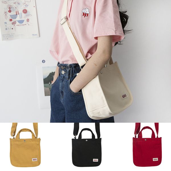 

canvas bag simple handbag casual messenger bag shoulder crossbody