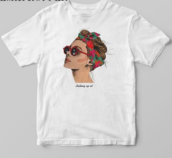 

2019 мода прохладный принт женская футболка из белого хлопка футболки женские летние повседневная футболка harajuku femme топ, White