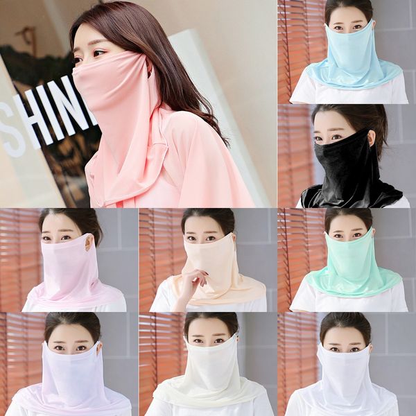 

ouwbn shipping sport scarf fishing scarf neck gaiter bicycle face mask headband bandana headwear ring shield bicycle balaclava, Black