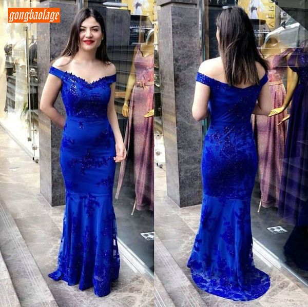 

graceful royal blue mermaid evening dresses long lace sweetheart slim fit evening gowns customized women formal party dress, White;black