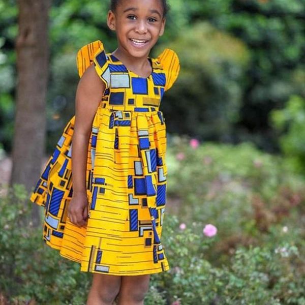 

summer baby girls bohemian sleeveless dress, Red;yellow