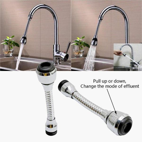 

360 degree faucet extender swivel plastic tap aerator sink mixer faucet nozzle dual sprayer kitchen tool kitchen accessories