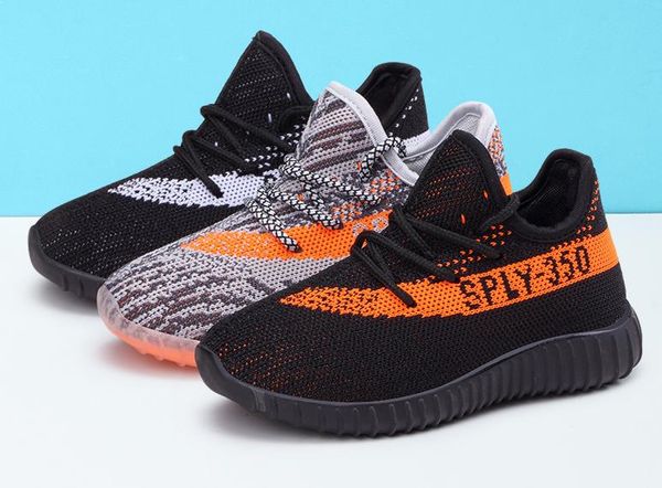 

spring autumn children shoes non-slip kids running shoes boys fashion breathable sneakers girls casual sports shoes, Black;red