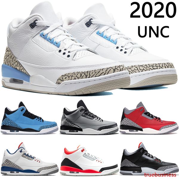 

2020 new jumpman unc se unite fire red powder blue mens basketball shoes white cement wolf grey jth black cat men designer trainers