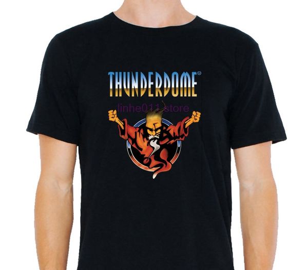 

thunderdome hardcore techno and gabber men's black t-shirt, White;black