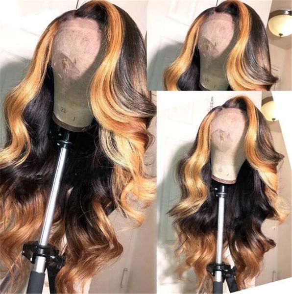 

Brazilian lace front wig pre plucked with baby hair for women remy hair ombre colored wig human hair preplucked