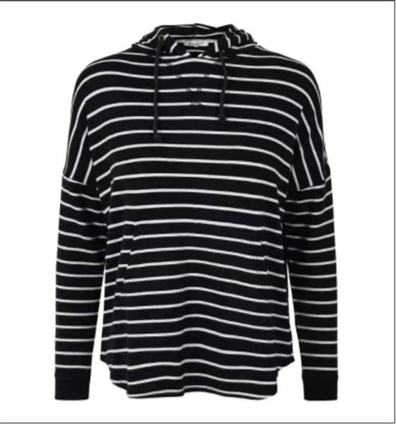 

haust sweater with hat, Black