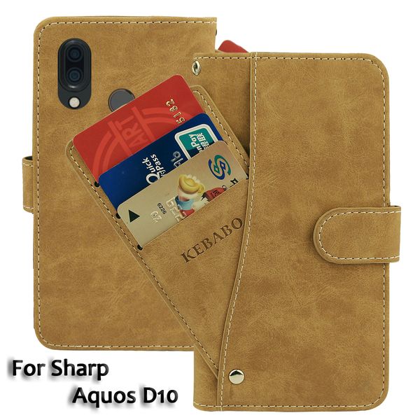 

8 colors for sharp aquos d10 phone case wallet leather new dedicated leather protective cover cases protective bags