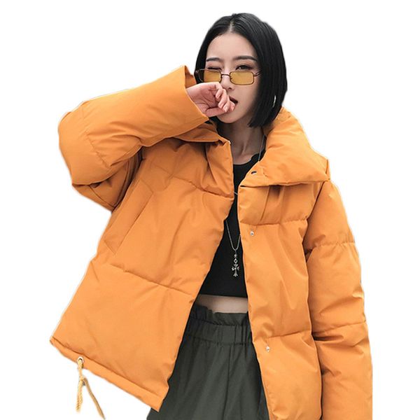 

wsyore сыпучие parka женщины зимняя куртка толстая outwear пальто хлопка +2018 новый увеличенные короткие хлопковые куртки и пальто ns816, Black