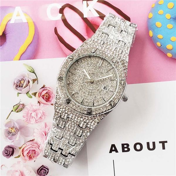 

Спорт Мужчины Алмазные Часы с Royal Oak Quartz Movement Замороженный из часы Мужской дизайне