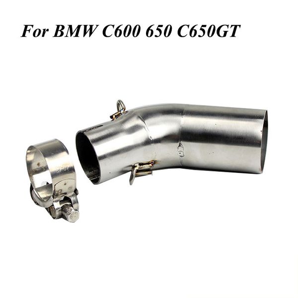 

akrapovic motorcycle exhaust pipe mid link slip on pipe escape 51 mm stainless steel middle tube for c600 c650gt 2013-2019