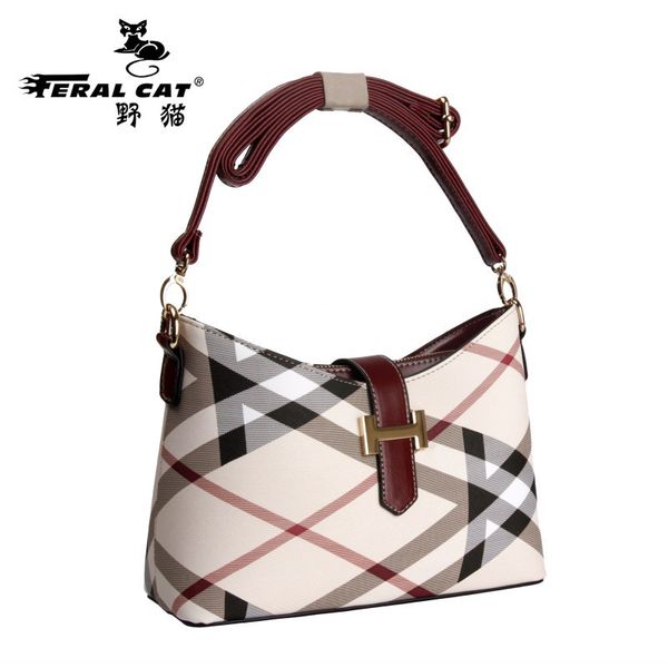 

feral cat women's leather shoulder bags for ladies designer handbags fashion bag 2017