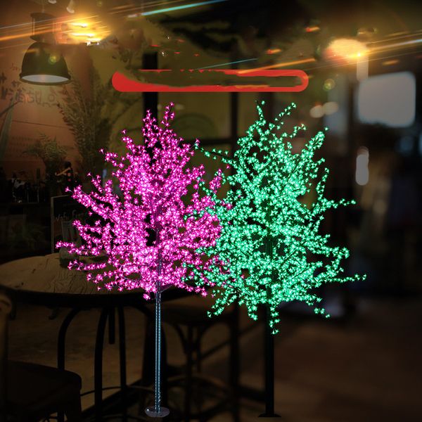 

1.8m 2m shiny led cherry blossom christmas tree lighting waterproof garden landscape decoration lamp for wedding party decor