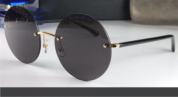 

new fashion men sunglasses round frameless 9542 design men fashion designer metal frame design with case, White;black