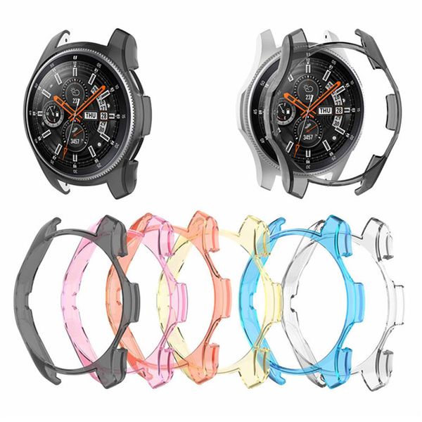 Transparent Protector Shell Schutzhülle Rahmenabdeckung für Samsung Galaxy Watch 42mm 46mm Gear S3 Frontier Smartwatch