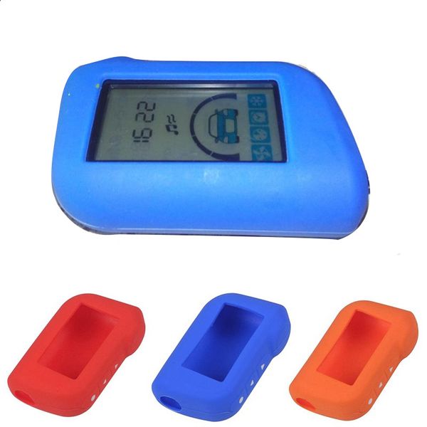 

a93 a96 keychain silicone cover key case for starline a93 two way car alarm remote controller a63 lcd transmitter