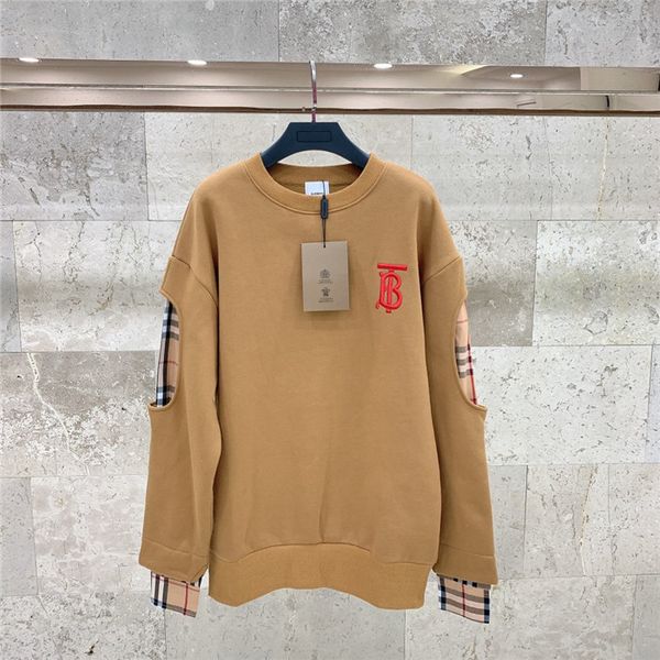 

winter new luxurious brands design bbr sleeves plaid tb embroiderd sweater pullover men women outdoor streetwear sweatshirt hoodies, Blue;black