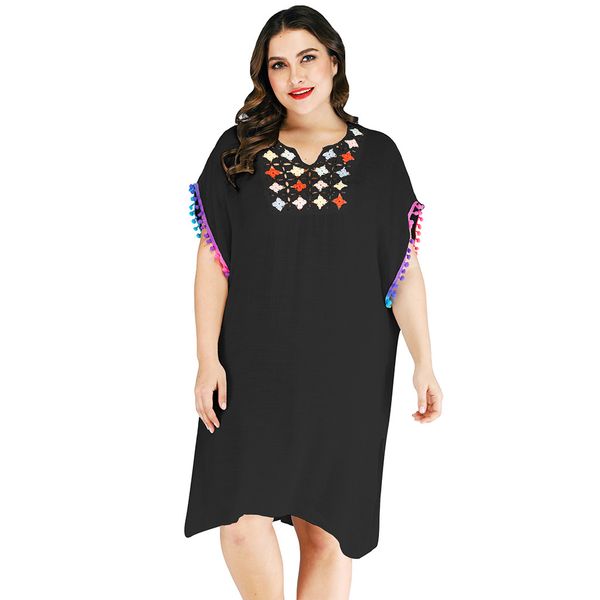 Acheter Femmes Bohémiennes Coton Col En V Couture Sans Bretelles Irrégulier Blouse Plage Genou Longueur Robe Femme Robe Habillée Femme élégant De