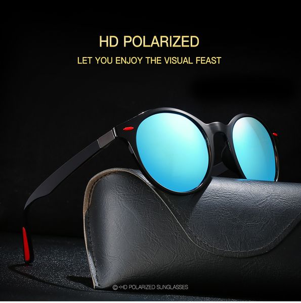 

designer sunglasses men/women polarized hd driving sunglasses colorful coating uv protection pc frame fashion luxury sunglasses sport 05, White;black