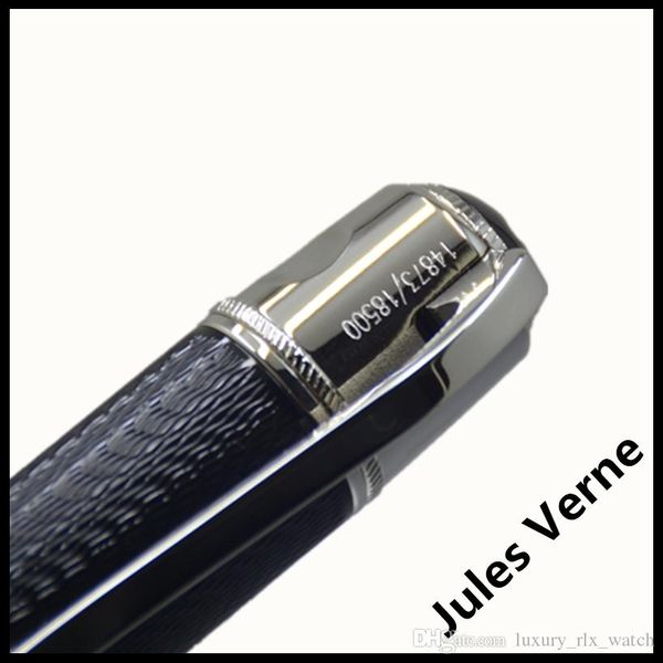 

великий писатель жюль верн черно-красно-синий mb writing rollerball pen шариковая ручка авторучки + роскошные мужские запонки мрамор desing, Silver