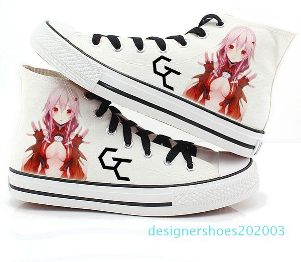 

high-q guilty crown ouma shu casual canvas shoes guilty crown tsutsugami gai yuzuriha flat bottom duck shoes plimsolls d03, Black
