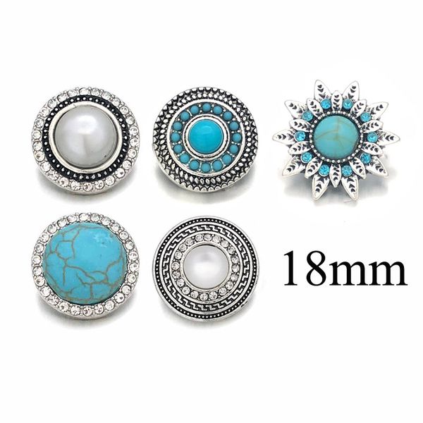 

classic component w333 crystal 3d 18mm metal snap button for bracelet necklace interchangeable jewelry women accessorie findings