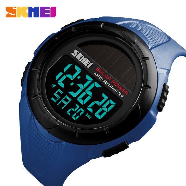 

men's watches skmei chrono countdown men led digital sports watches for male clock relogio masculino, Slivery;brown