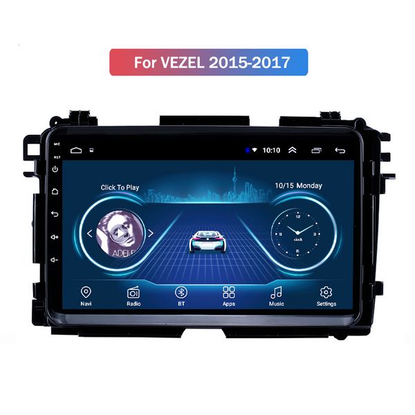 Android Araba Audio Video Player Honda Vezel için 10.1 inç 2015-2017 Playstore WiFi ile GPS Navigasyonu