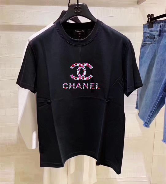 

New print women t hirt 2018 fa hion ummer new lim fit cute cartoon t hirt femme tee hirt c3 13 chanel, White