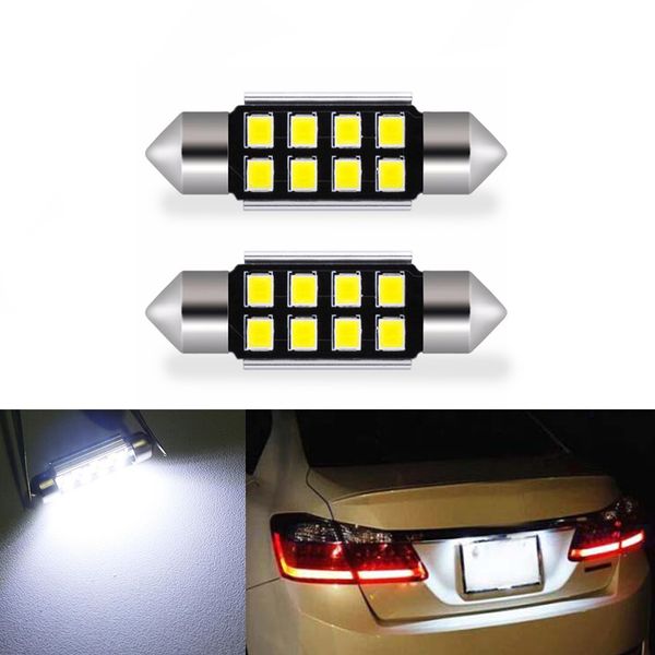 

2x led 36mm white crystal blue canbus c5w bulbs 2835 smd interior lights license plate light for kia sportage cerato