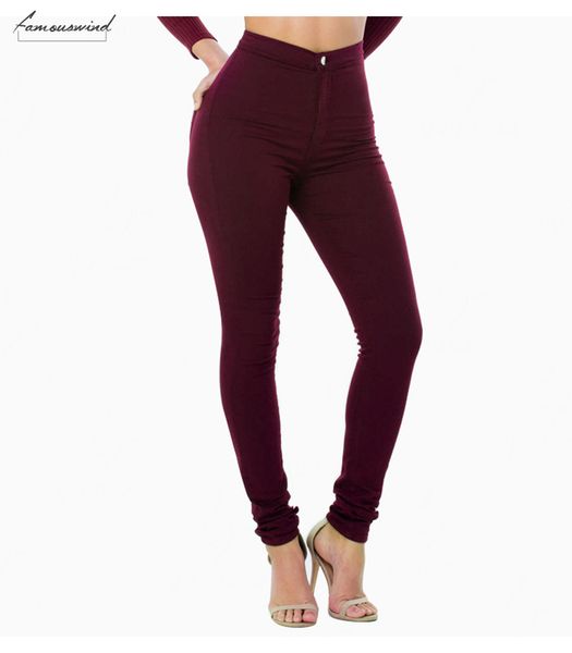 

jean trousers shipping burgundy elastic denim pants skinny pencil high pencil pants waisted woman jeans femme woman clothes, Blue