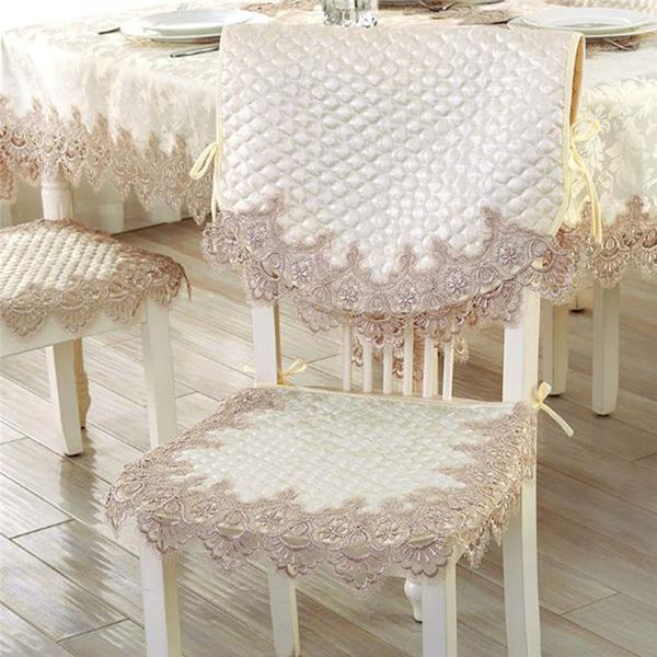 

proud pink lace chair cover chair cushion beige anti-skid cover european style office home decoration