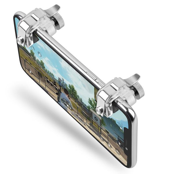 

metal smart phone mobile gaming trigger for pubg mobile gamepad fire button aim key l1 r1 shooter pubg controller