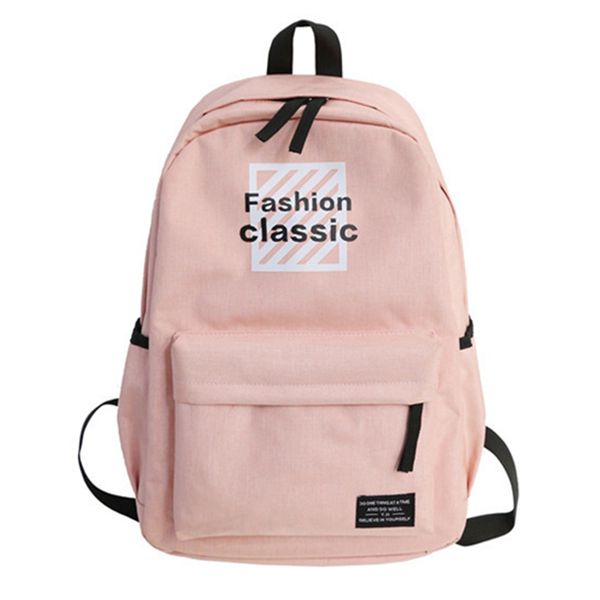 

2019 new fashion nylon backpack schoolbags school back bags for girl teenagers and boys casual preppy style travel rucksack
