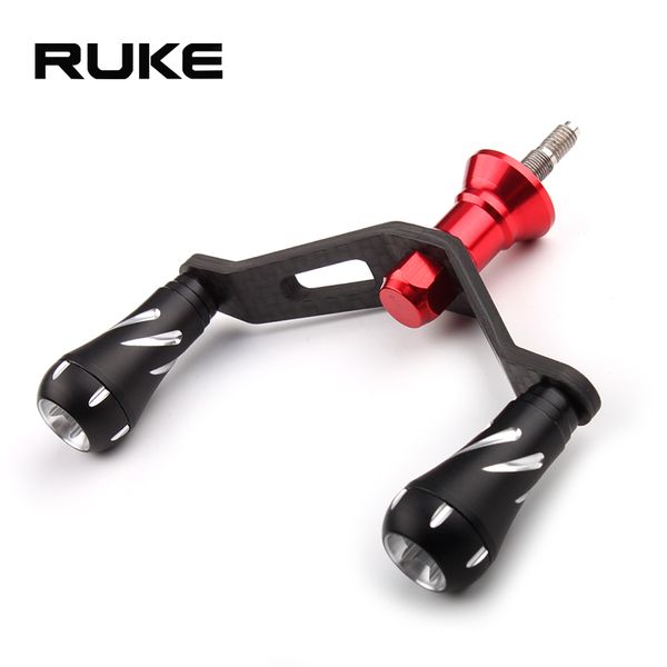 

ruke fishing reel handle with alluminum alloy knobs suit for shimano daiwa material carbon fiber fishing tackle ing