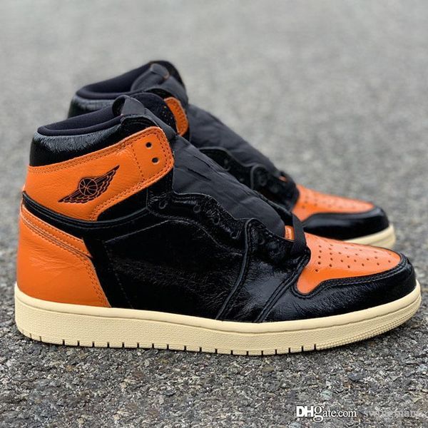 

горячие аутентичные air high og 1 shattered backboard 3.0 черные баскетбольные кроссовки оранжевый бледно-ванильный ретро человек 1с спортив