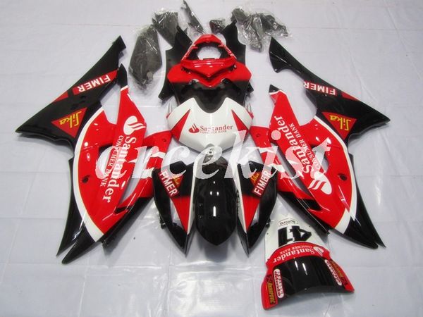 

4 gifts new abs full fairings kits fit for yamaha yzf-r6 2008 2009 2010 2011 2012 2013 2014 2015 2016 bodywork set red black light