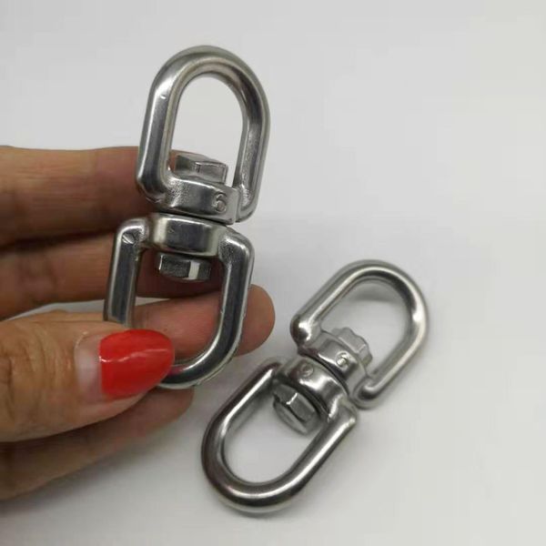 

20 pcs m4 304 stainless steel double end eye swivel hook shackle